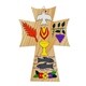 preview thumbnail 1 of 0, NOVICA Handmade Pinewood 'Bread of Life' Wall Cross (El Salvador)