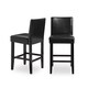 Villa Faux Leather Brown  Counter Stool (Set of 2) - Thumbnail 4