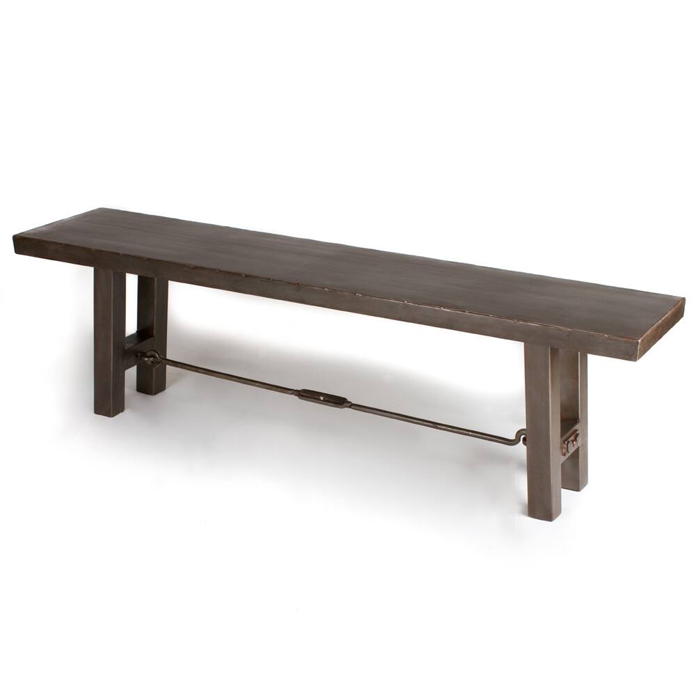Handmade Iron Turnbuckle Bench (India)