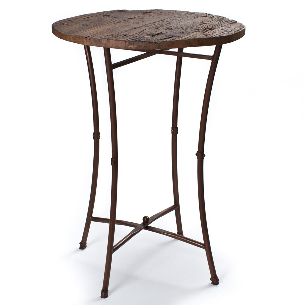 Handmade Iron and Wood Bar Table (India) - Free Shipping ...