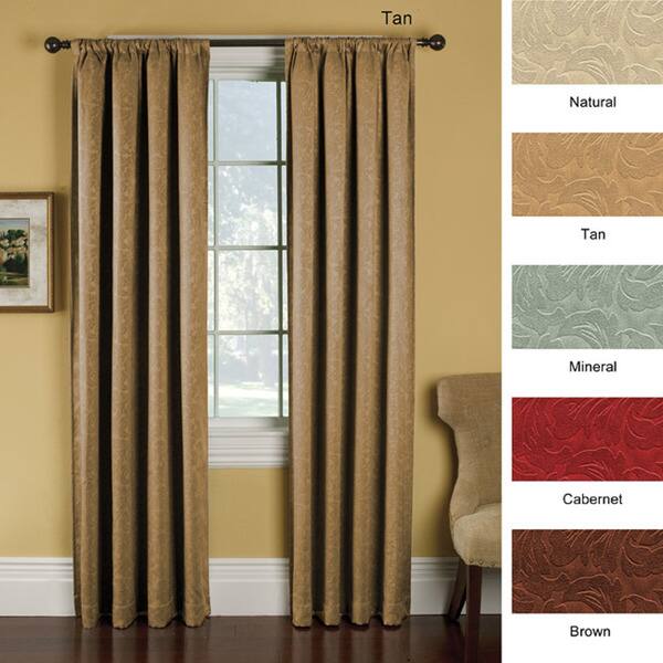 Shop Blackout Sonata Faux Suede Panel Pair 63 Inch Free Shipping