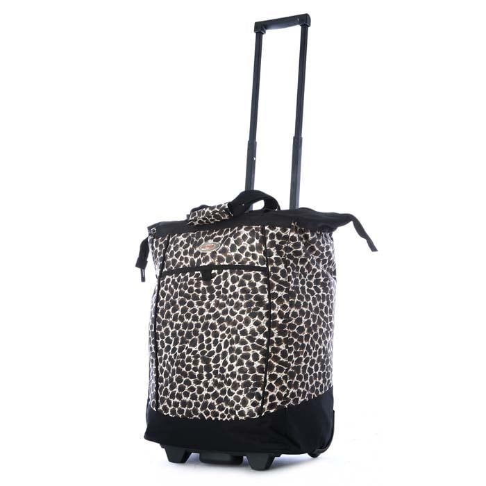 leopard rolling tote