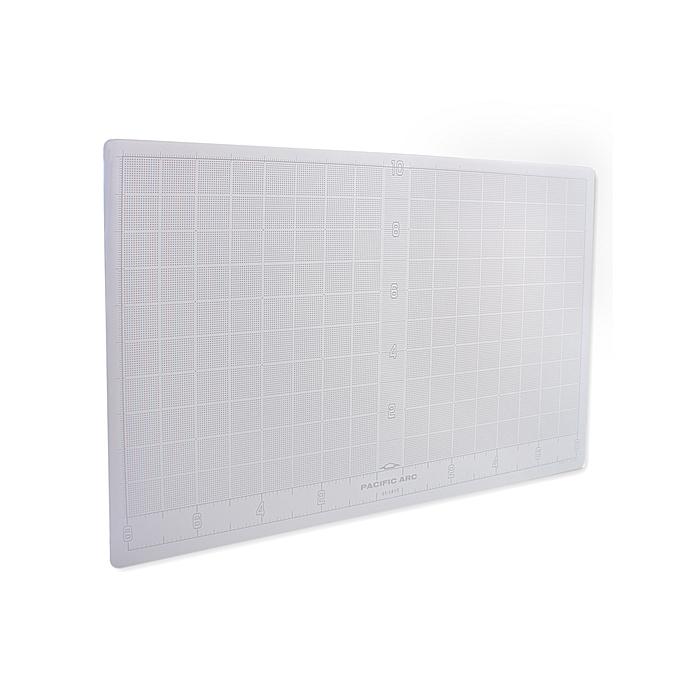Pacific Arc 18 inch X 24 inch Translucent Cutting Mat (TranslucentSize 18 inches x 24 inchesSurface Rubber like, non glare, and self healingGuide Printed with grid lines 18 inches x 24 inchesSurface Rubber like, non glare, and self healingGuide Print