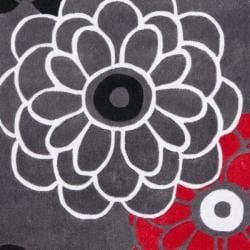 Handmade Avant garde Daisies Dark Grey Rug (5' x 8') Safavieh 5x8   6x9 Rugs