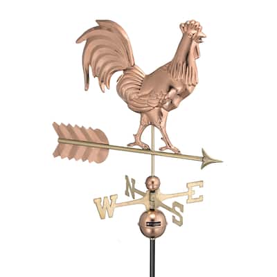 Smithsonian Rooster Pure Copper Weathervane by Good Directions