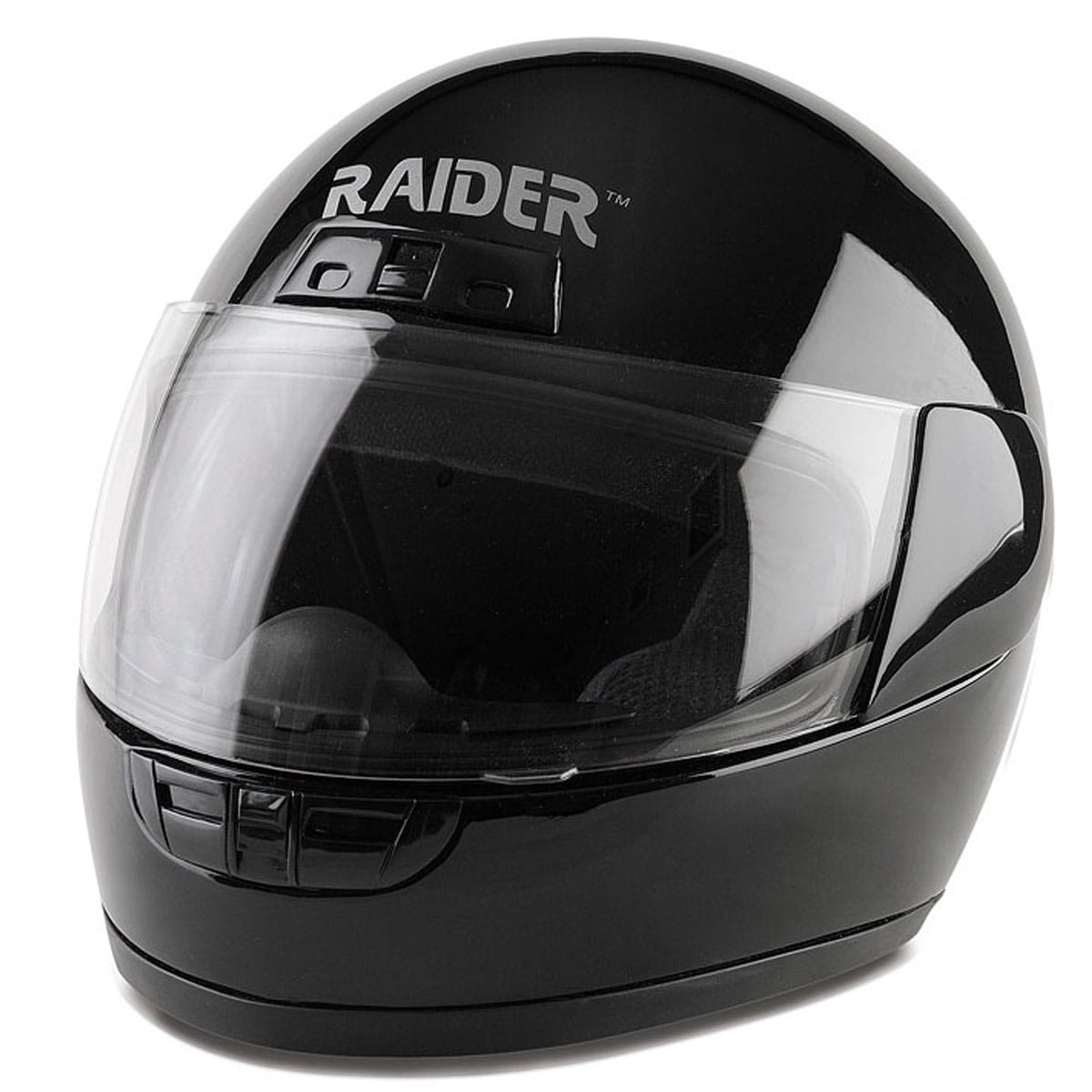 Black Thermoplastic Raider Youth Full-face Motorcycle Street Helmet