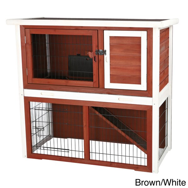 trixie small animal hutch with outdoor run
