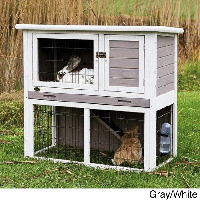 trixie small animal hutch with outdoor run