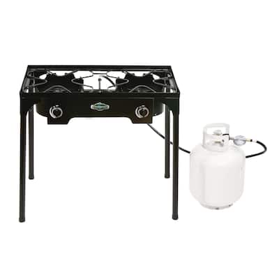 Stansport 2-burner Cast Iron Stove with Stand
