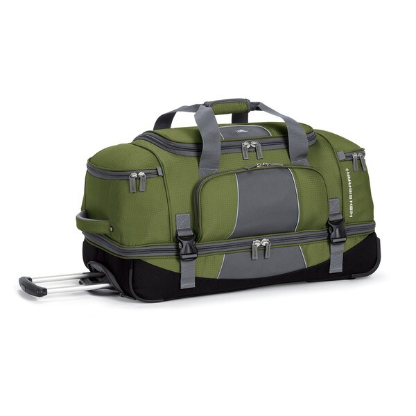 High Sierra Green Elevate 28-inch Rolling Drop-bottom Duffel Bag - Free ...