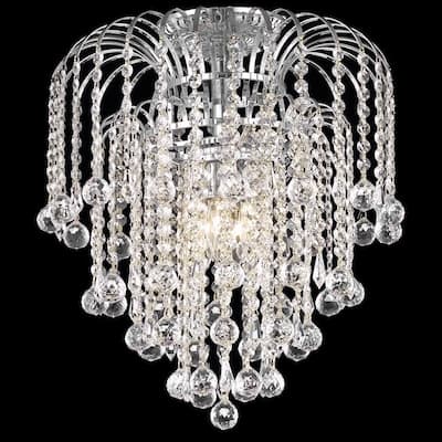 Somette Crystal 4-light Chrome Chandelier