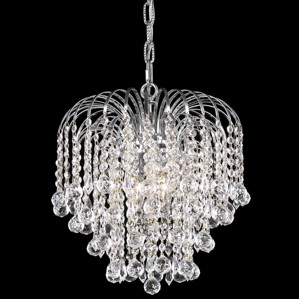 Christopher Knight Home Crystal Four light Chrome Chain/wire Chandelier