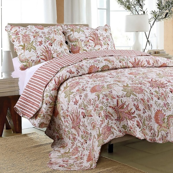 Shop Flowers in Paradise 2-piece Twin Quilt Set - Free Shipping Today ...