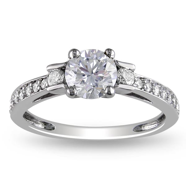 Shop Miadora Signature Collection 14k White  Gold  1ct TDW 