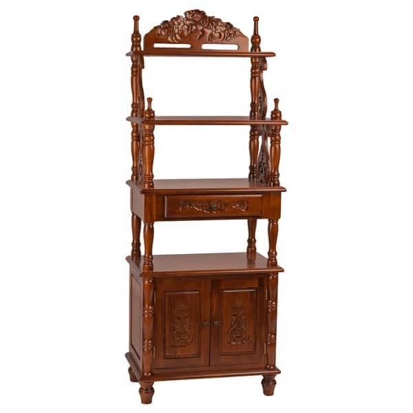 International Caravan Windsor 4-Tier Bookshelf