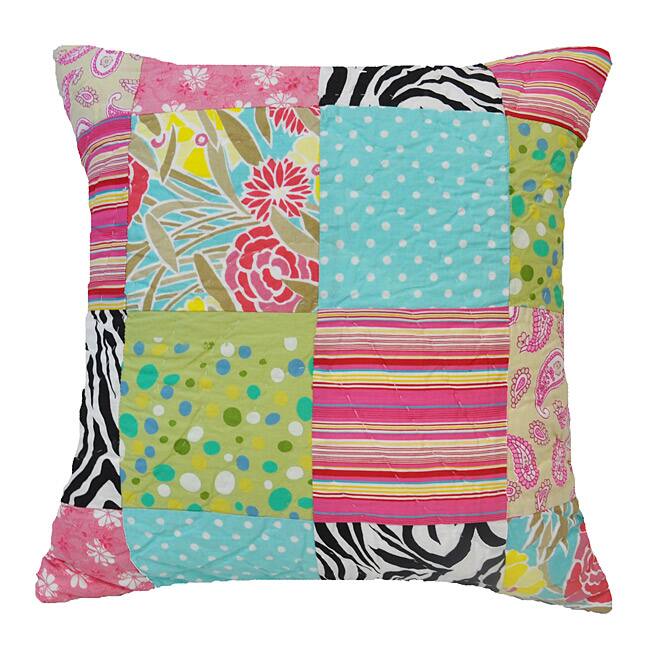 Zebra Patchwork Decorative Pillow