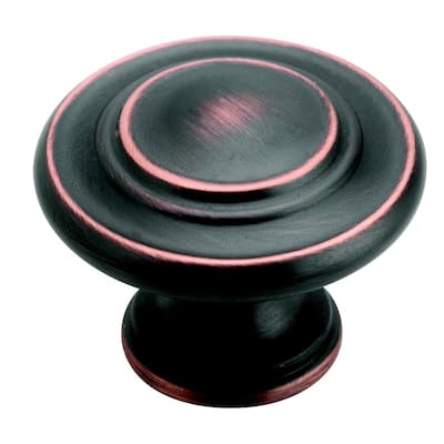 Amerock Inspirations 1.375-inch Oil Rubbed Bronze Round Cabinet Knob (Set of 10)