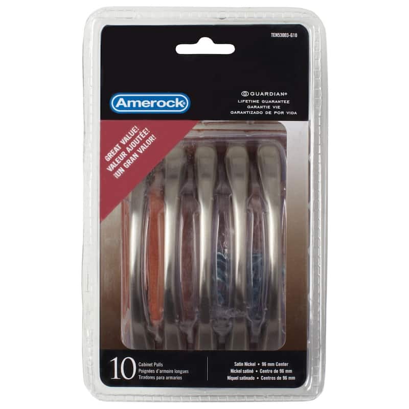 Amerock 4.75-Inch Satin Nickel Arch Cabinet Pull (Pack of 10)