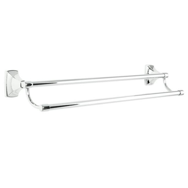 Amerock Clarendon Chrome 24-inch Double Towel Bar