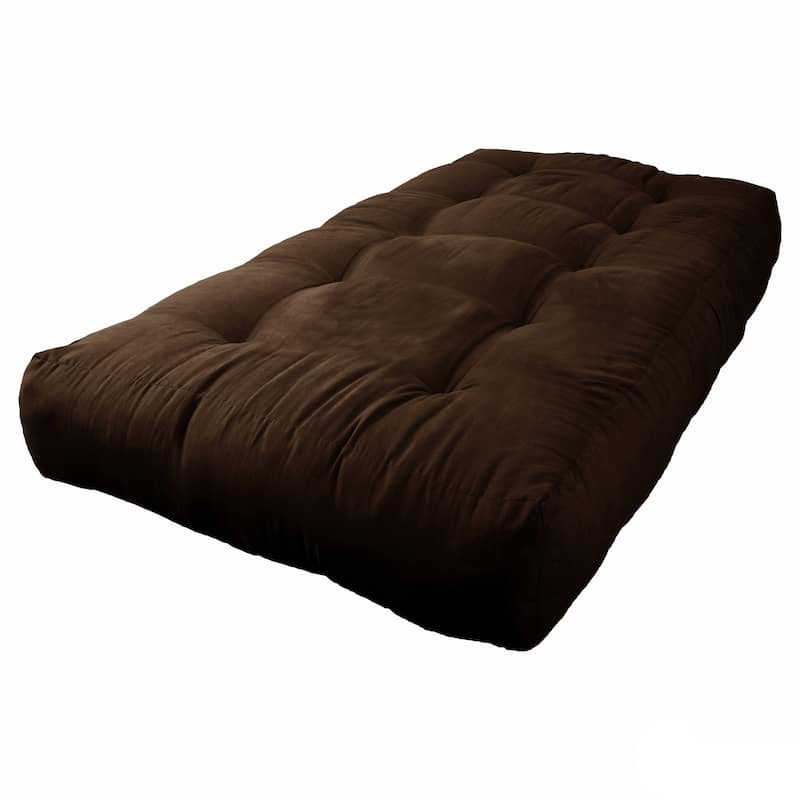 Blazing Needles Vitality 10-inch Micro Suede Twin Size Futon Mattress - Chocolate