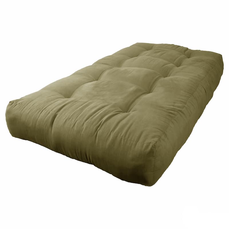 Blazing Needles Vitality 10-inch Micro Suede Twin Size Futon Mattress - Sage