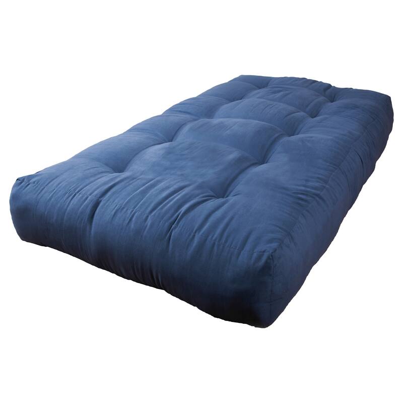 Blazing Needles Vitality 10-inch Micro Suede Twin Size Futon Mattress - Indigo