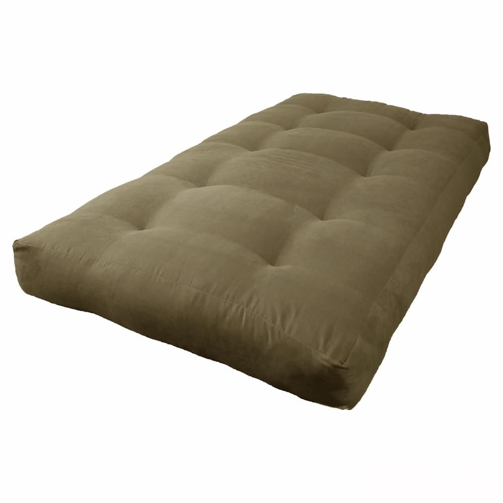 Blazing Needles Vitality 8-inch Twin-Size Microsuede Futon Mattress