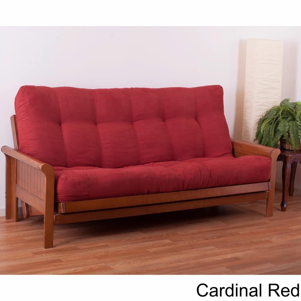 Blazing Needles Vitality 10-inch Queen-Size Microsuede Futon Mattress