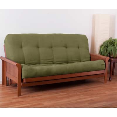 Blazing Needles Vitality 10-inch Queen-Size Microsuede Futon Mattress