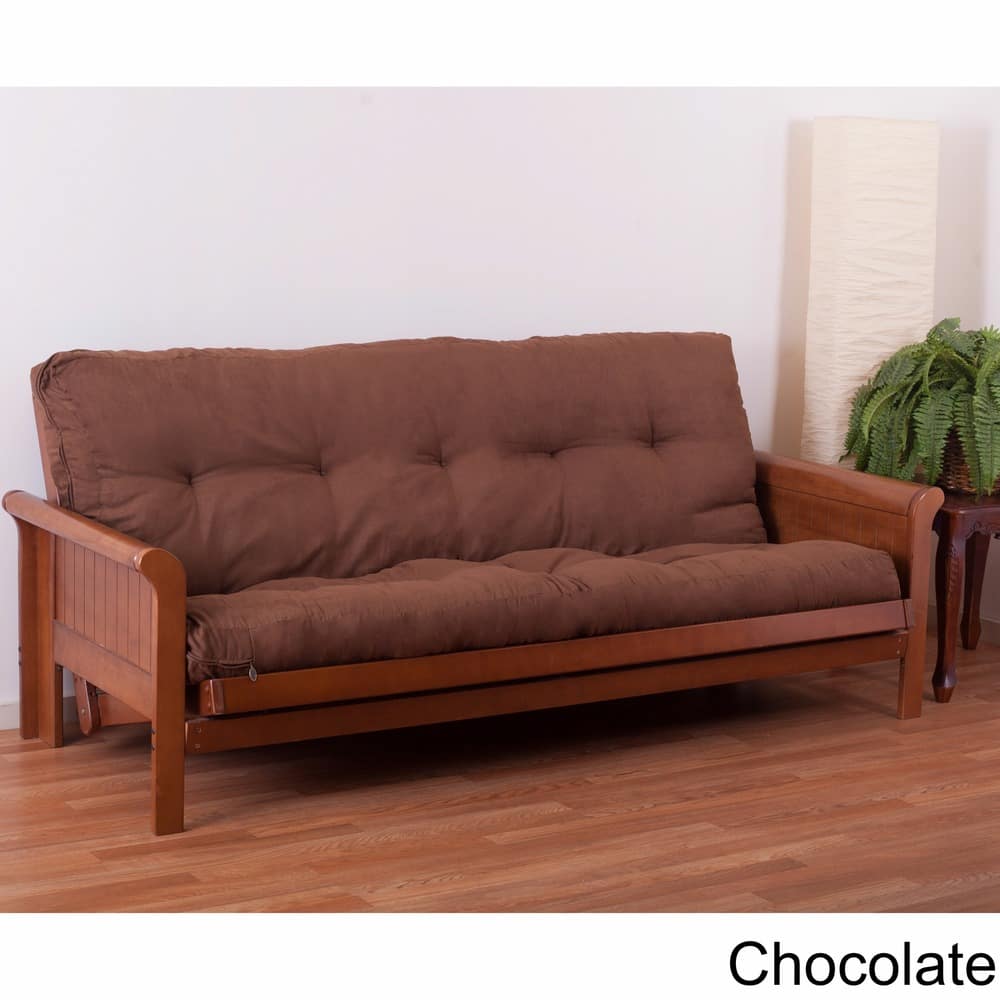 Blazing Needles Vitality 6-inch Queen-size Microsuede Futon Mattress