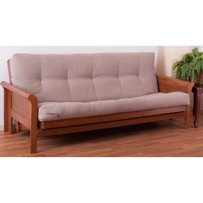 Blazing Needles Renewal Twill Fabric 6-inch Queen-size Futon Mattress - Natural