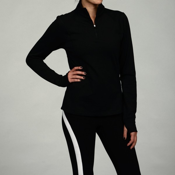 Calvin Klein Performance Women's Black Halfzip Pullover Jacket Free