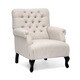 preview thumbnail 1 of 1, Joussard Beige Linen Club Chair (Set of 2)