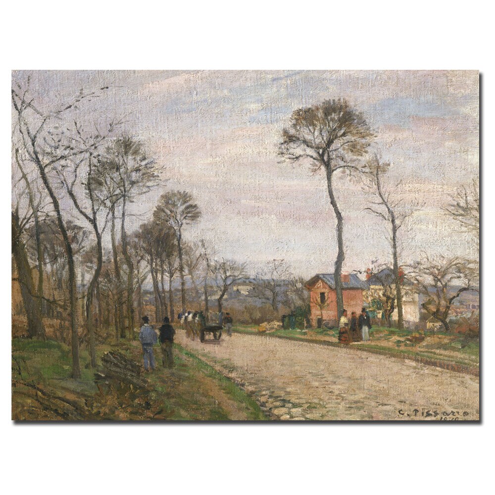 Camille Pissarro、LA GRAND'ROUTE, LOUVECI Camille Pissarro、LA GRAND'ROUTE, LOUVECI Camille Pissarro 'The
