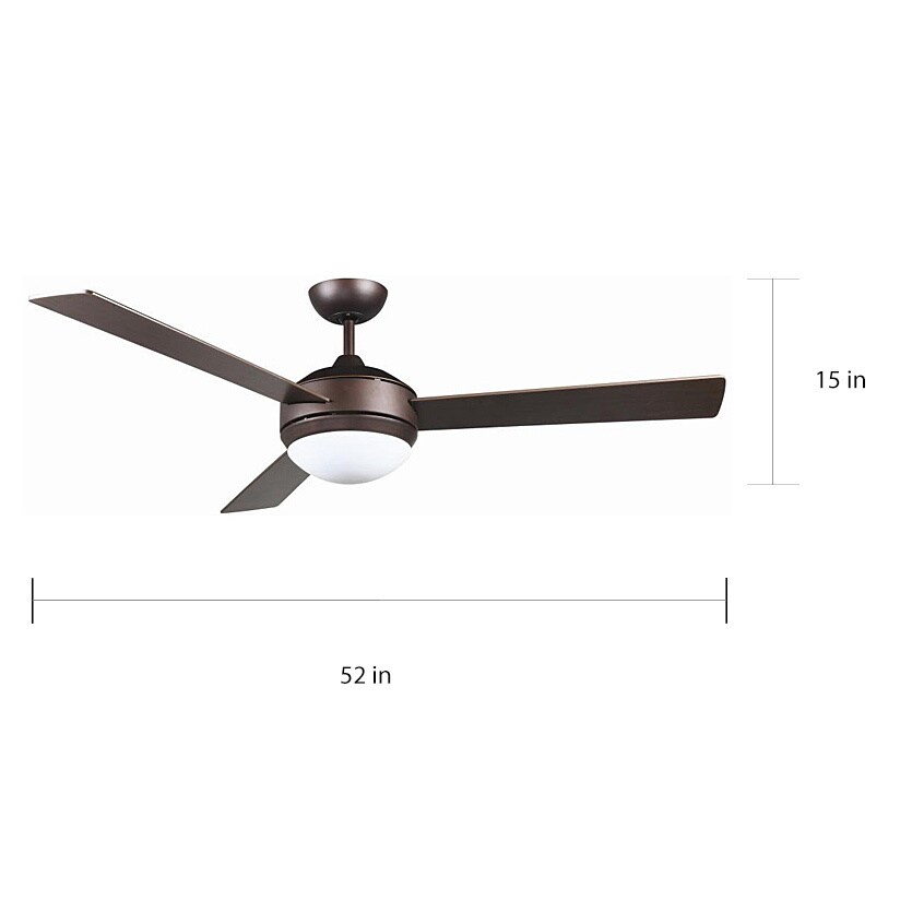 Shop Contemporary Bronze Two Light Ceiling Fan Overstock 6165587