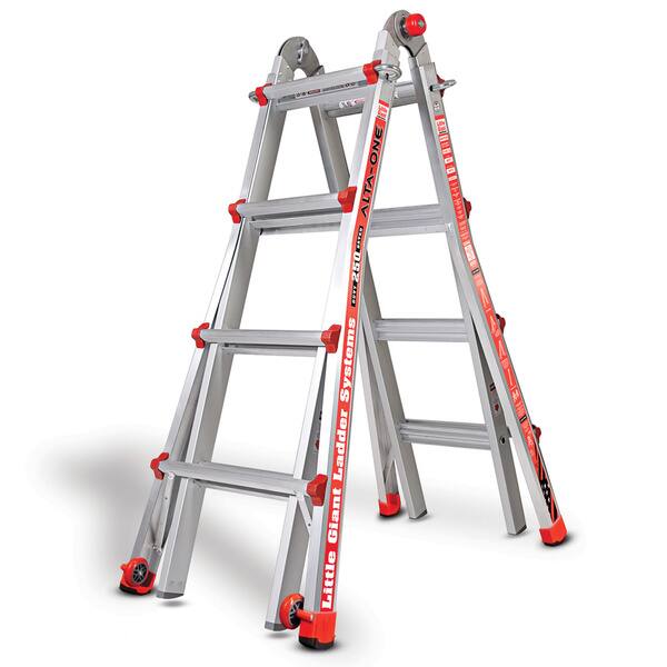 Shop Black Friday Deals On Little Giant Alta One 15 Ft Multi Use Aluminum Type 1 Ladder Silver Overstock 6165620