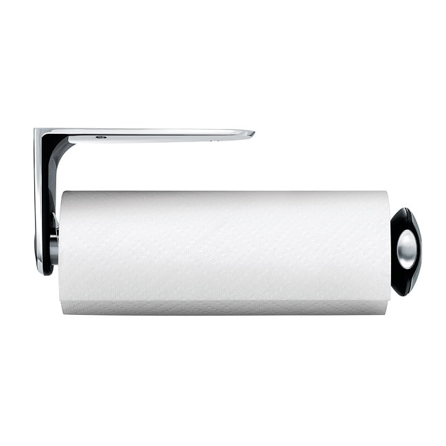 Home Basics Chrome Plated Steel Wall Mounted Paper Towel Holder