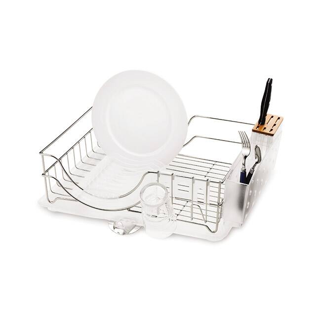 Simplehuman Steel Knife Block and Dish Rack