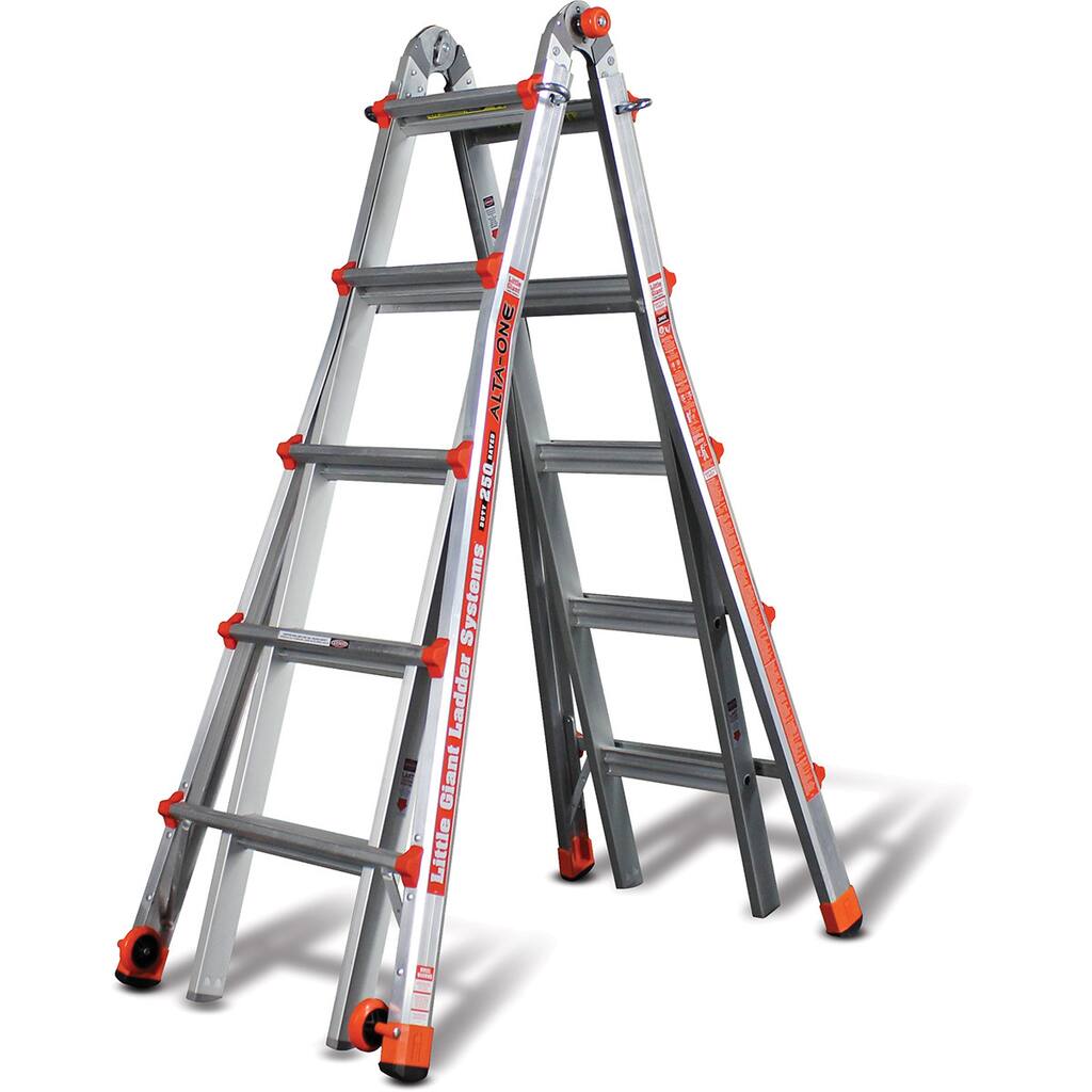 Little Giant Alta-One 19 ft. Multi-Use Aluminum Type 1 Ladder - Silver