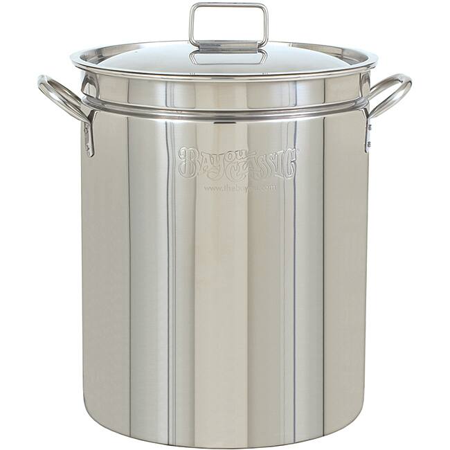 Bayou Classic 44-quart Stainless Steel Stockpot with Lid