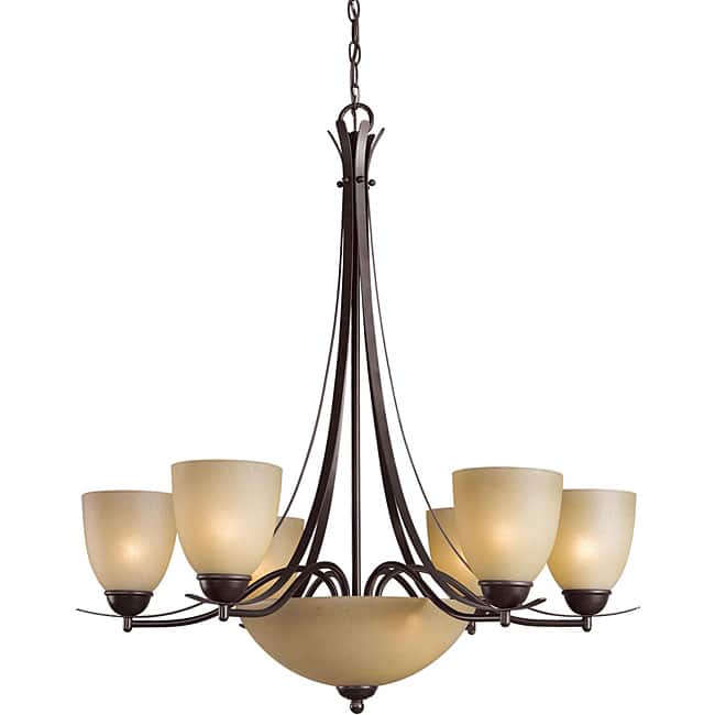 Woodbridge Lighting Kearney 8-light Mahagony Bronze Chandelier