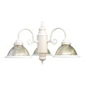 Woodbridge Lighting Basic 3-light White Chandelier