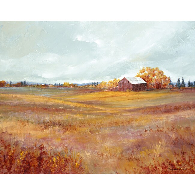 Marianne Broome 'Fields of Gold' Gallery-wrapped Canvas Art - Free ...