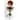 Old Modern Handicrafts Three-legged Red Globe Pedestal