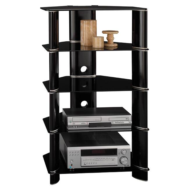 Bush Furniture Segments Collection Audio Tower - Black