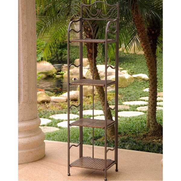 International Caravan Valencia 4-tier Plant Shelf