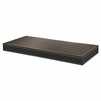 Azure Leather 24-inch Floating Shelf