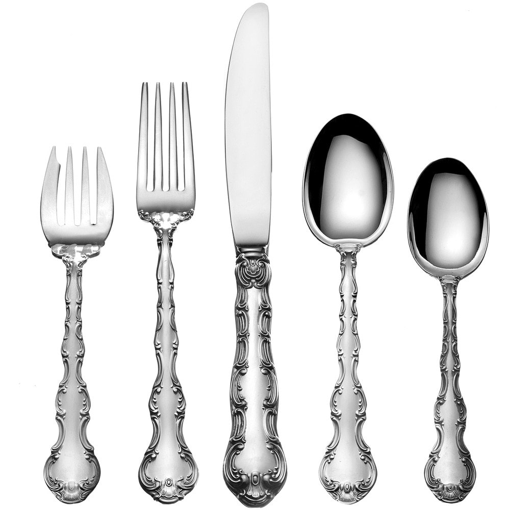 Gorham Strasbourg Sterling Silver 5-pc Flatware Set Bed Bath