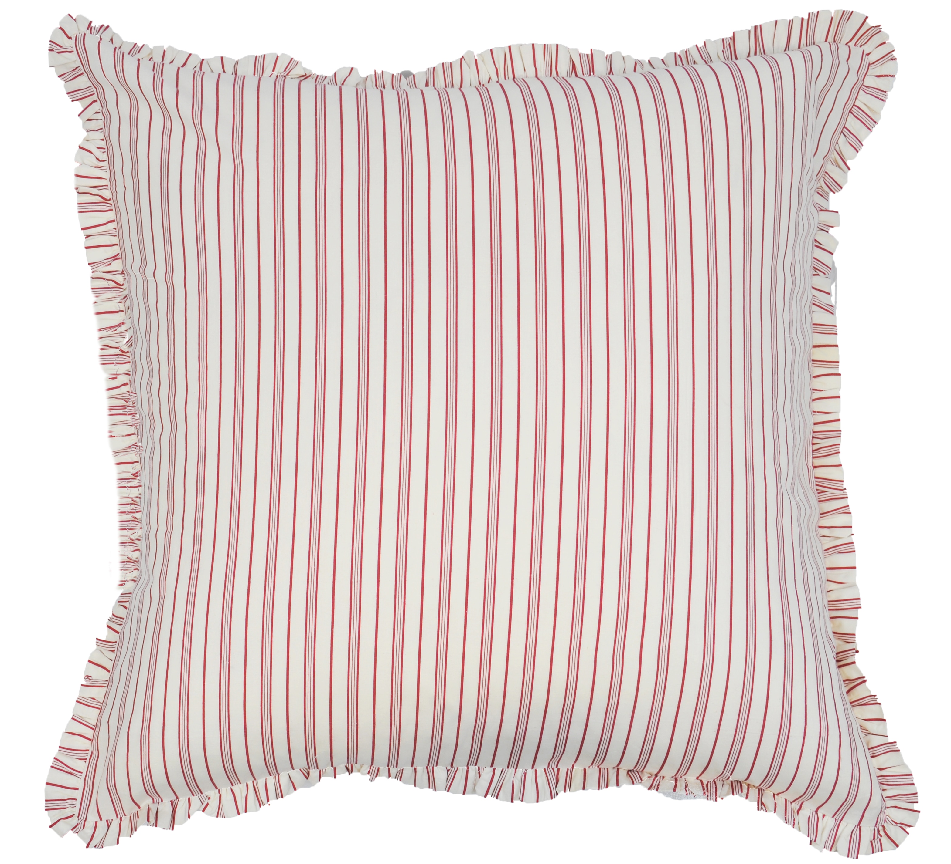 Candy Red Stripe Euro Sham