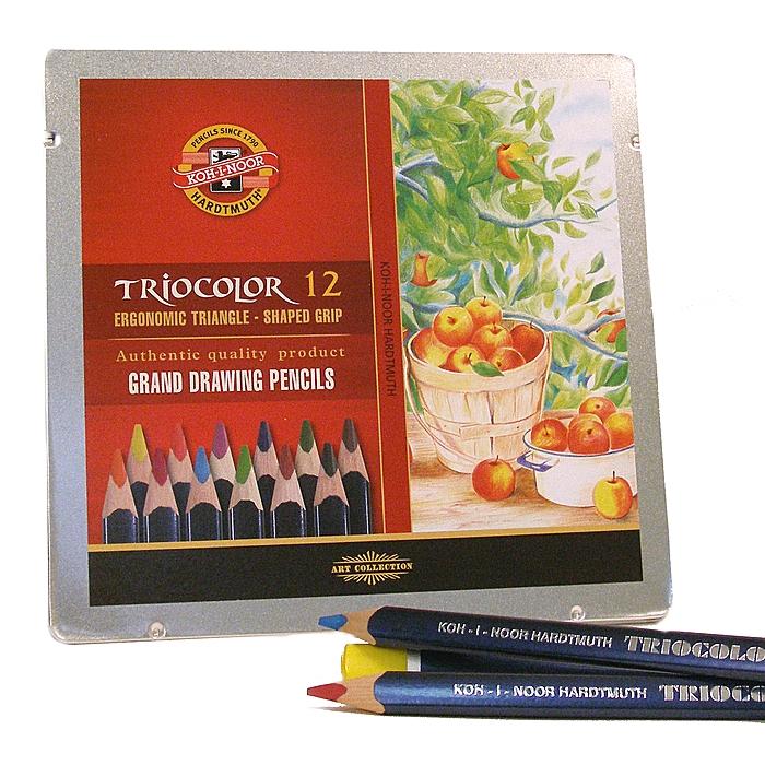 Koh i noor Triocolor Grand Pencils (set Of 12)